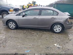 2012 Honda Civic Lx Gray vin: 19XFB2F51CE065194