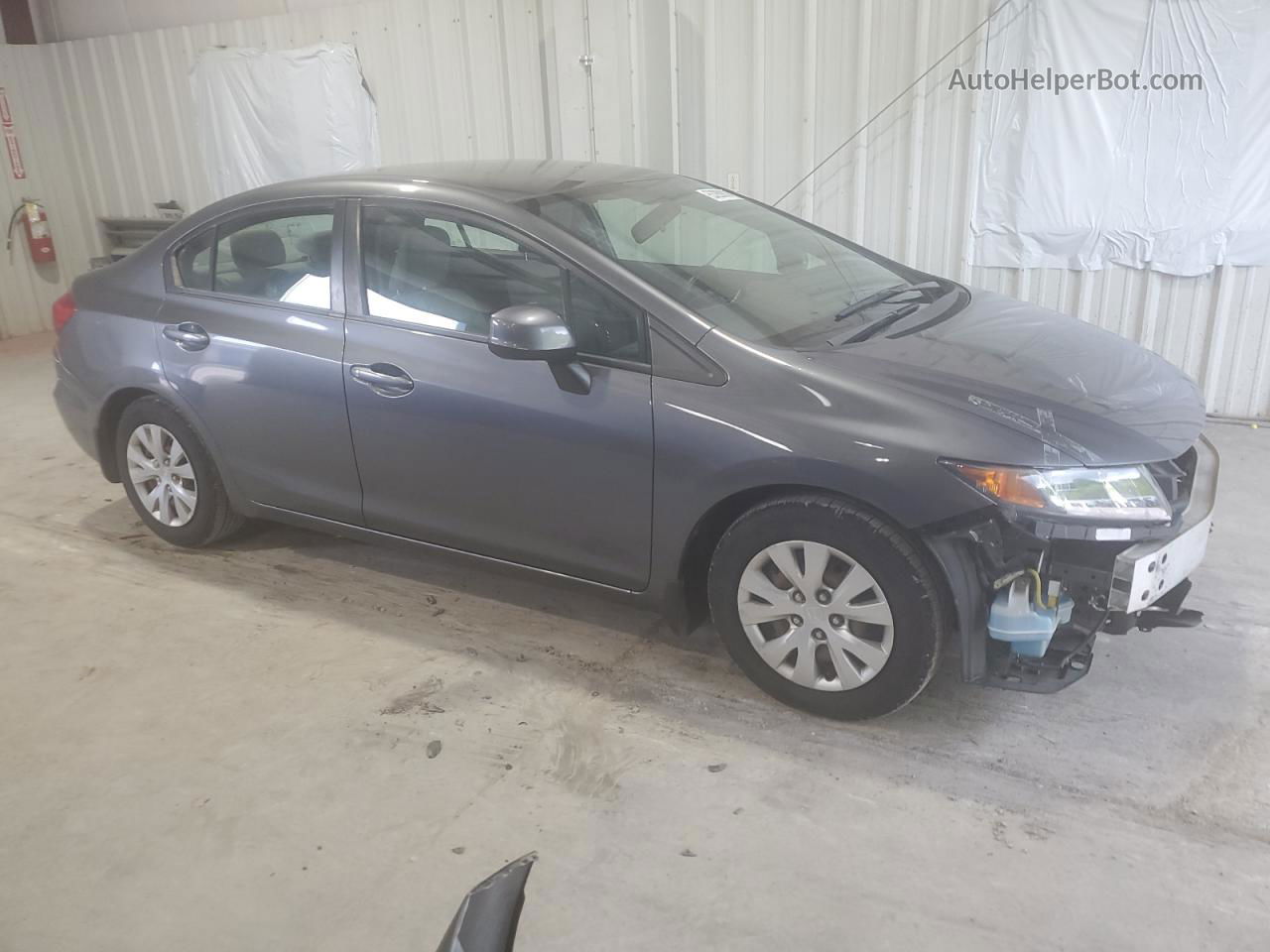 2012 Honda Civic Lx Серый vin: 19XFB2F51CE066247