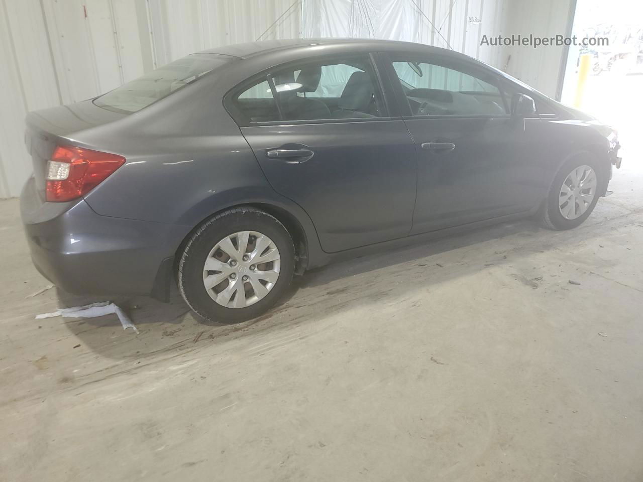 2012 Honda Civic Lx Серый vin: 19XFB2F51CE066247