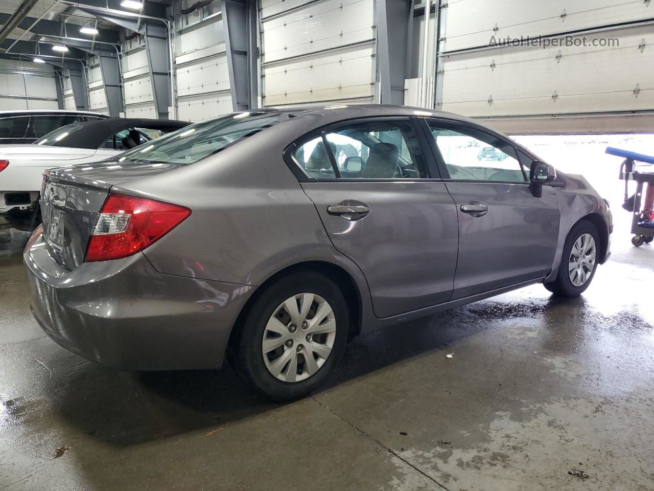 2012 Honda Civic Lx Серый vin: 19XFB2F51CE070377