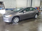 2012 Honda Civic Lx Gray vin: 19XFB2F51CE070377