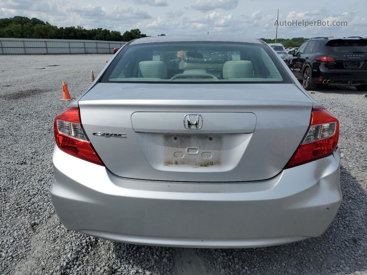 2012 Honda Civic Lx Silver vin: 19XFB2F51CE084019