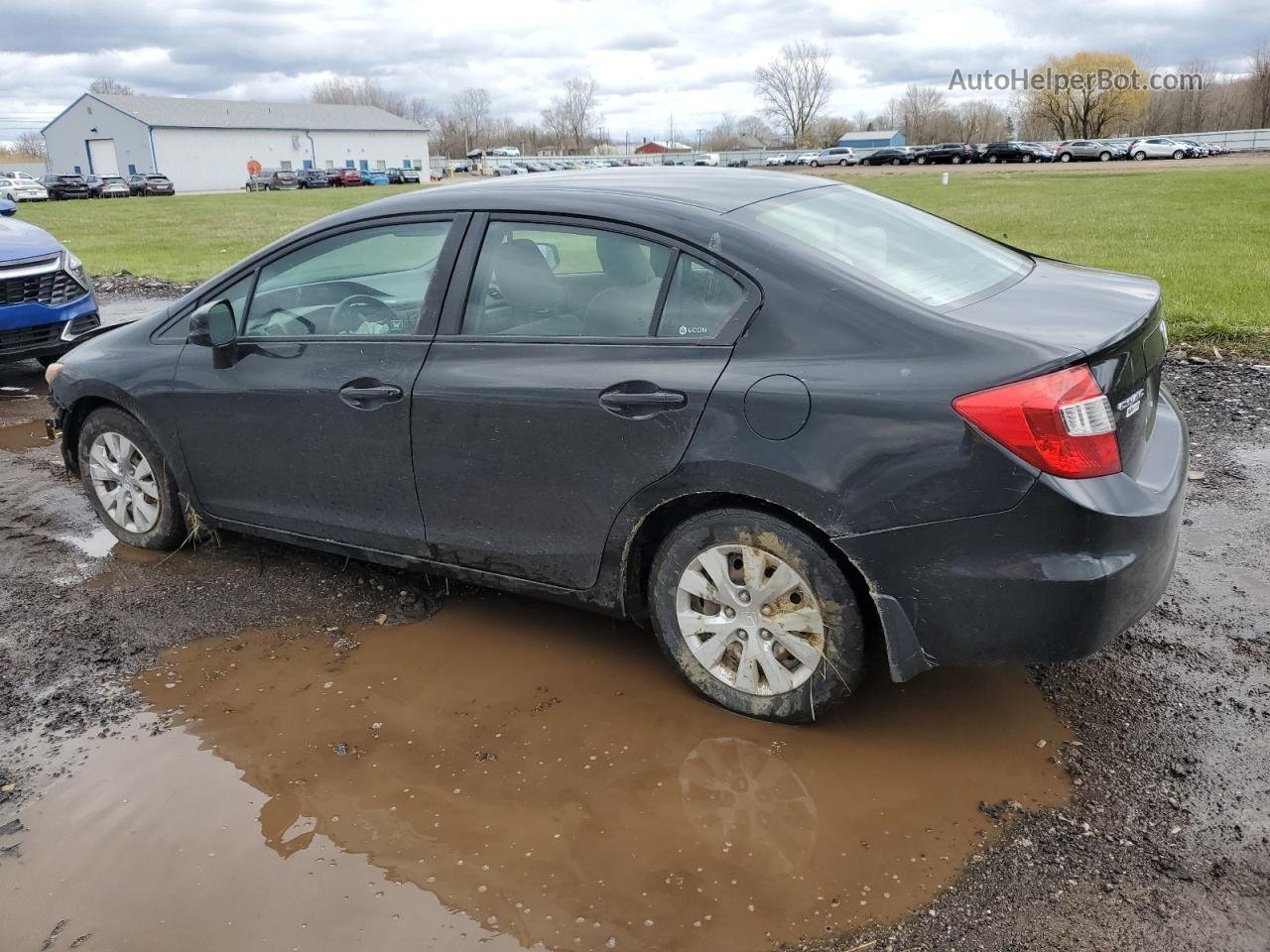 2012 Honda Civic Lx Black vin: 19XFB2F51CE097854