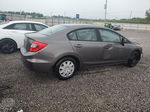 2012 Honda Civic Lx Gray vin: 19XFB2F51CE105337