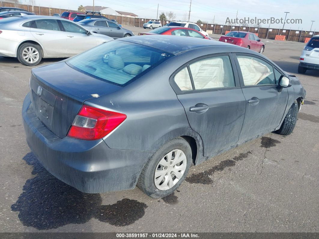 2012 Honda Civic Lx Серый vin: 19XFB2F51CE371084