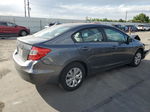 2012 Honda Civic Lx Gray vin: 19XFB2F51CE378987