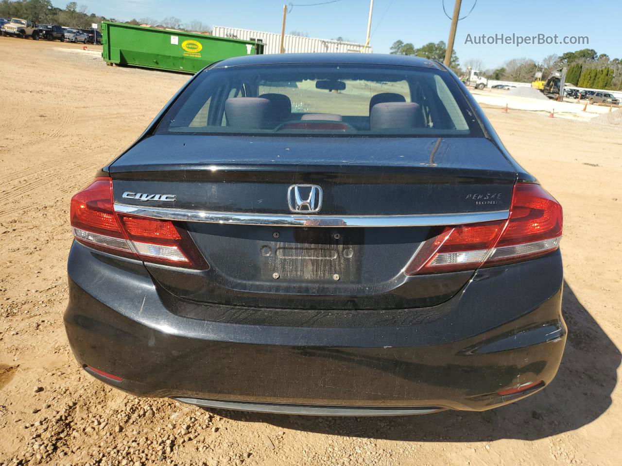 2013 Honda Civic Lx Black vin: 19XFB2F51DE006678