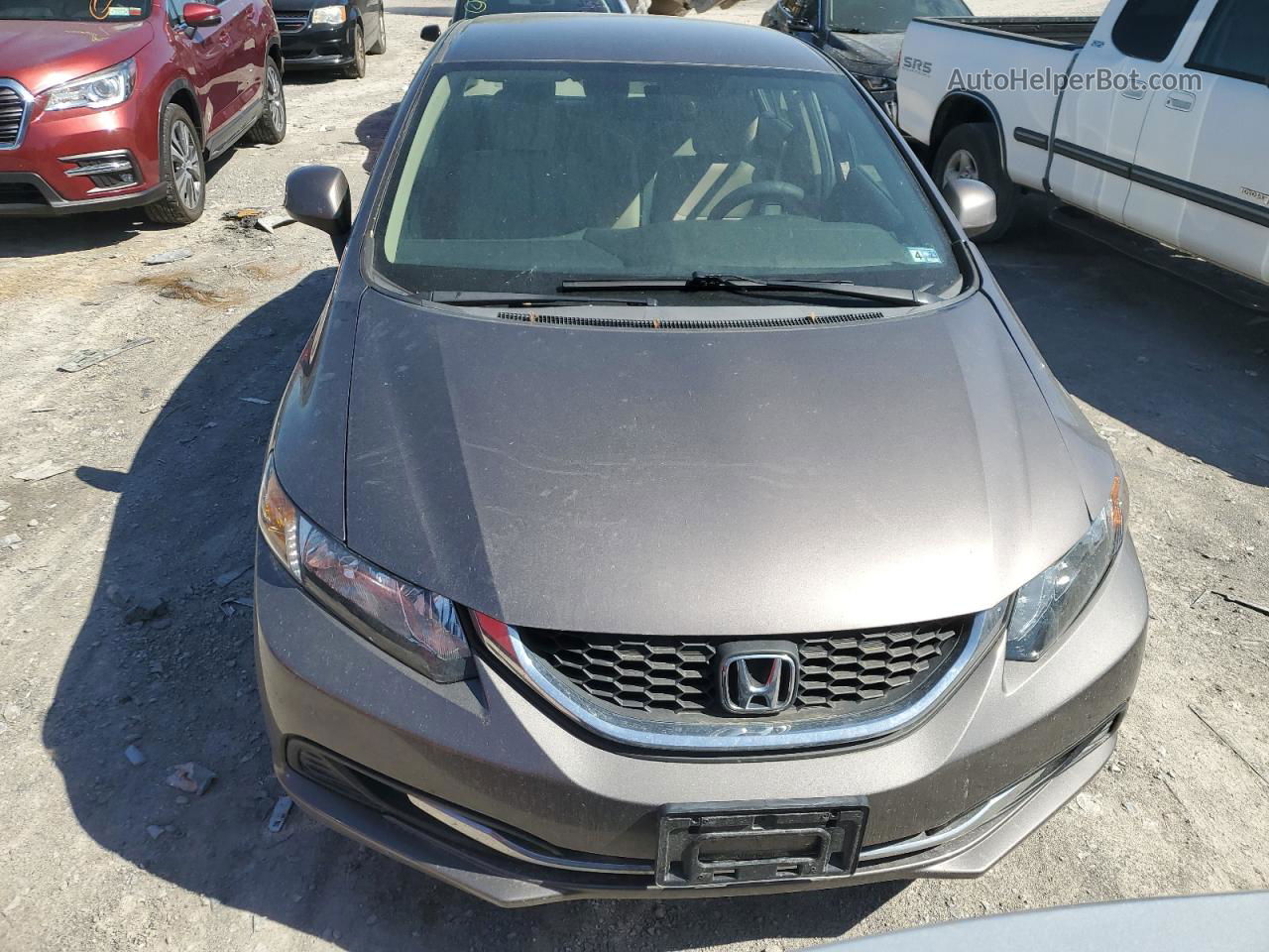 2013 Honda Civic Lx Gray vin: 19XFB2F51DE037378