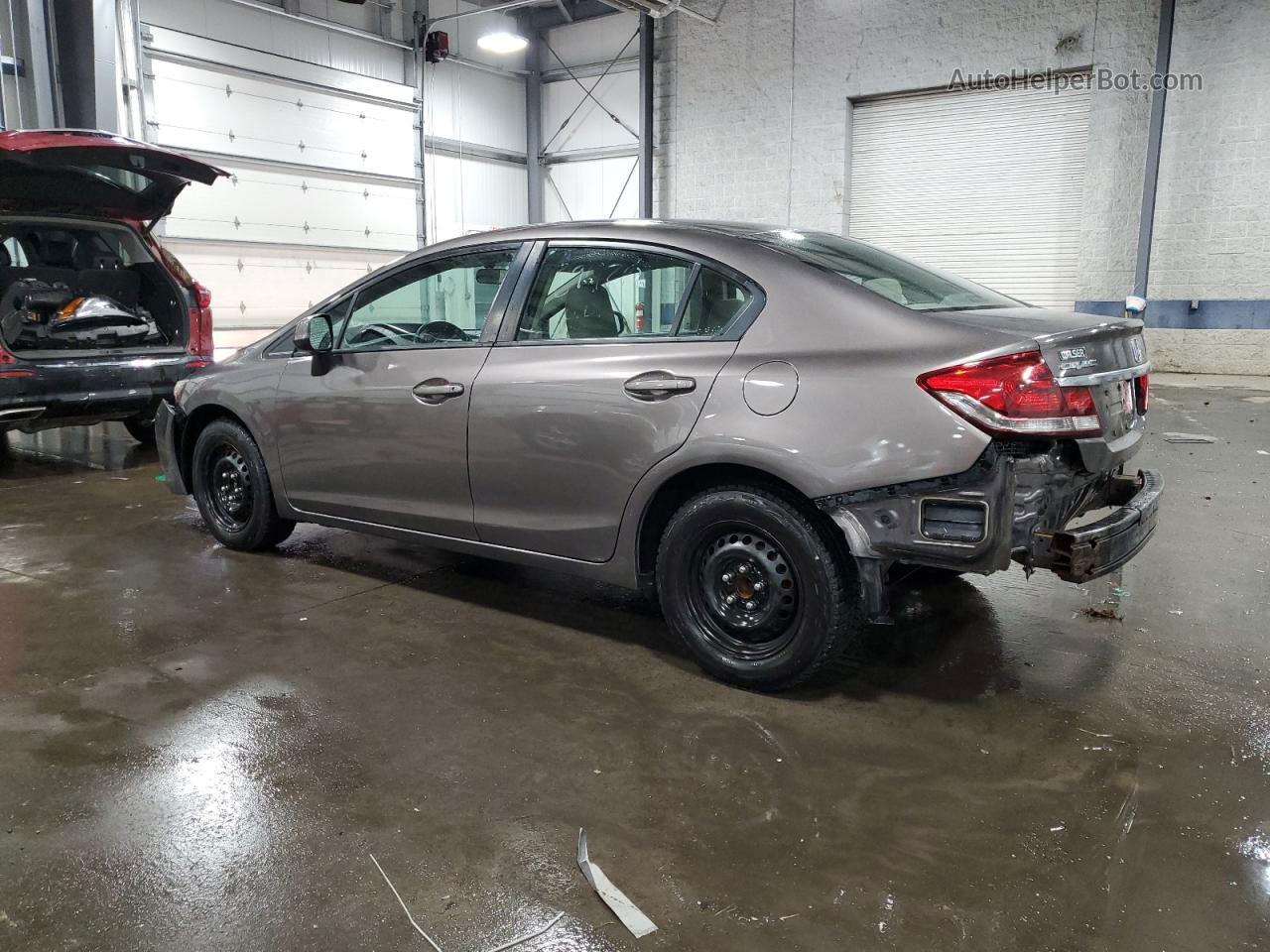 2013 Honda Civic Lx Silver vin: 19XFB2F51DE049742