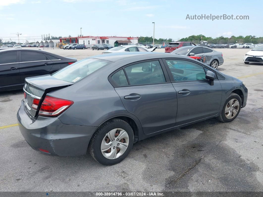 2013 Honda Civic Lx Gray vin: 19XFB2F51DE058800