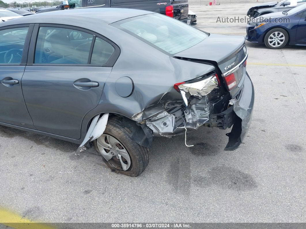 2013 Honda Civic Lx Gray vin: 19XFB2F51DE058800