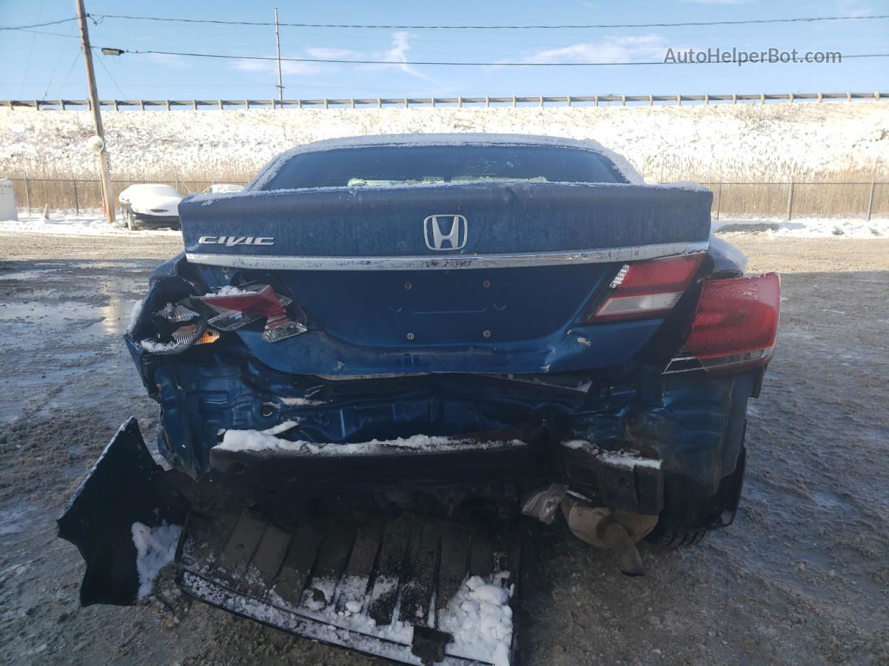 2013 Honda Civic Lx Синий vin: 19XFB2F51DE097242