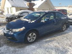 2013 Honda Civic Lx Blue vin: 19XFB2F51DE097242