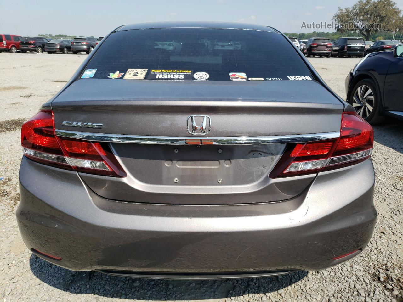 2013 Honda Civic Lx Gray vin: 19XFB2F51DE262786