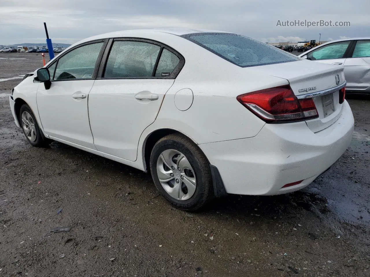 2013 Honda Civic Lx White vin: 19XFB2F51DE271410