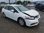 2013 Honda Civic Lx White vin: 19XFB2F51DE271410