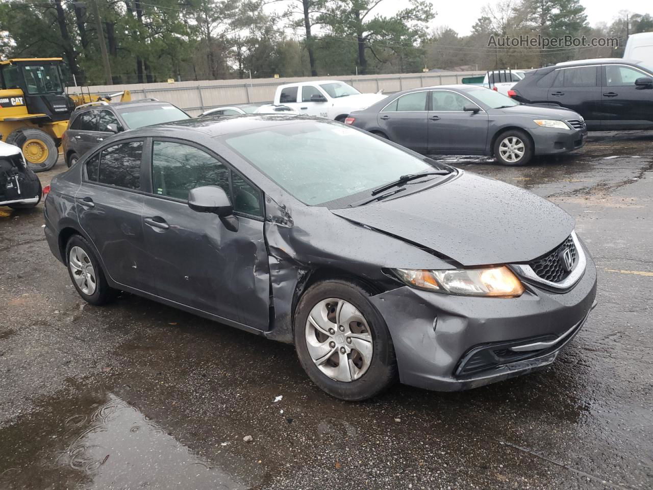 2013 Honda Civic Lx Gray vin: 19XFB2F51DE283914