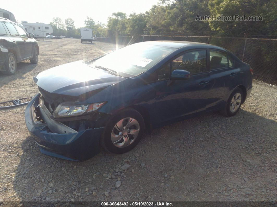 2014 Honda Civic Sedan Lx Blue vin: 19XFB2F51EE008156