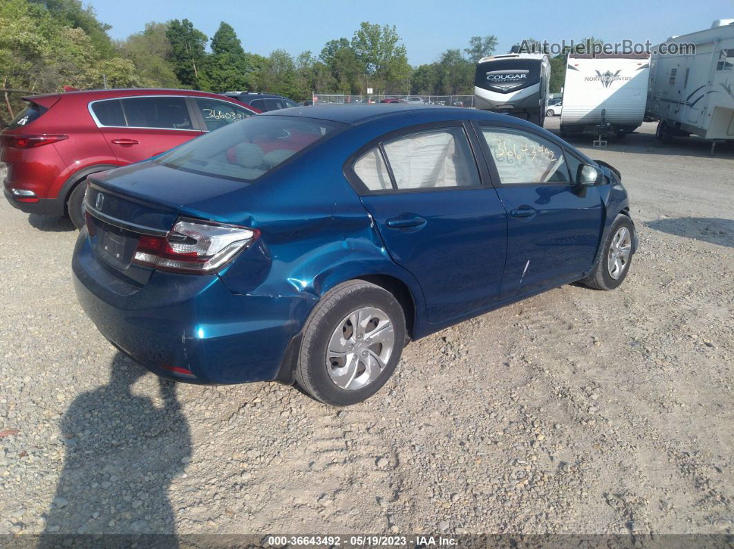 2014 Honda Civic Sedan Lx Blue vin: 19XFB2F51EE008156