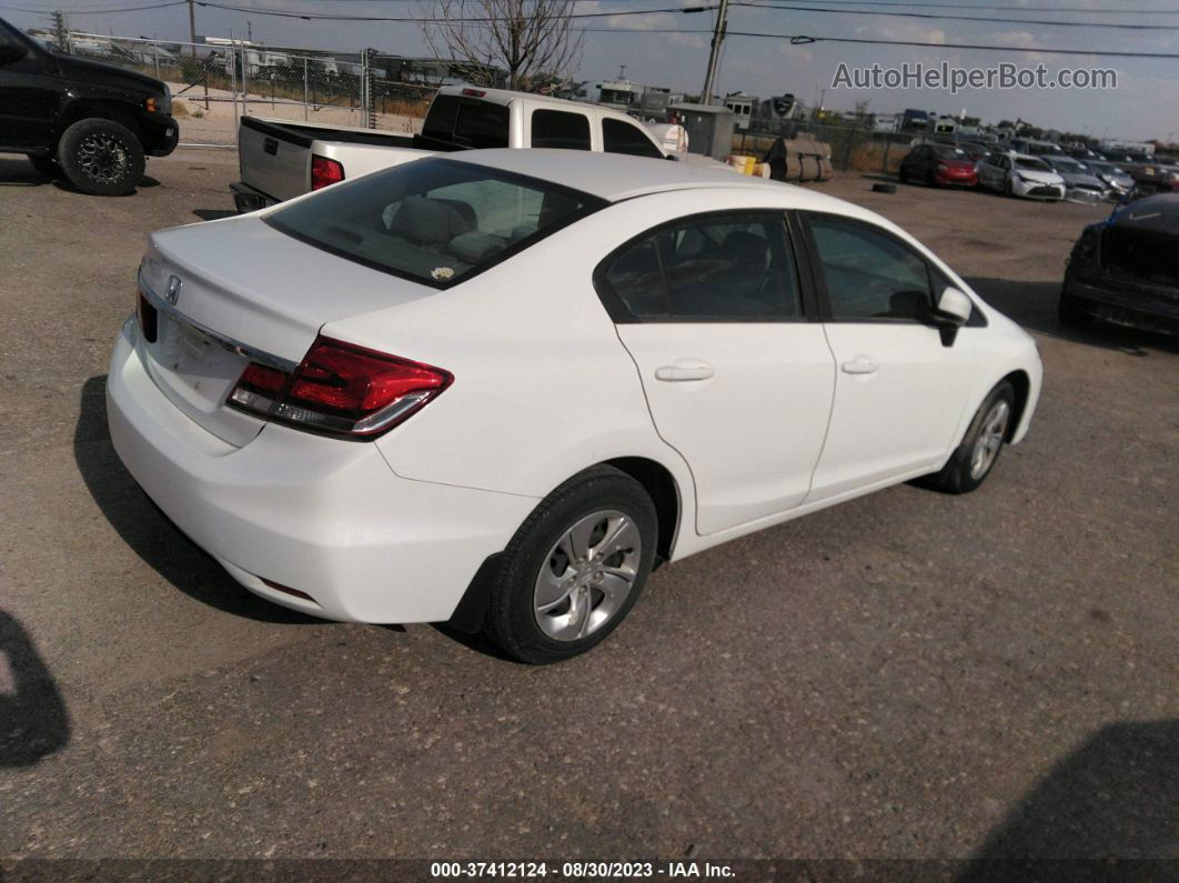 2014 Honda Civic Sedan Lx White vin: 19XFB2F51EE012028