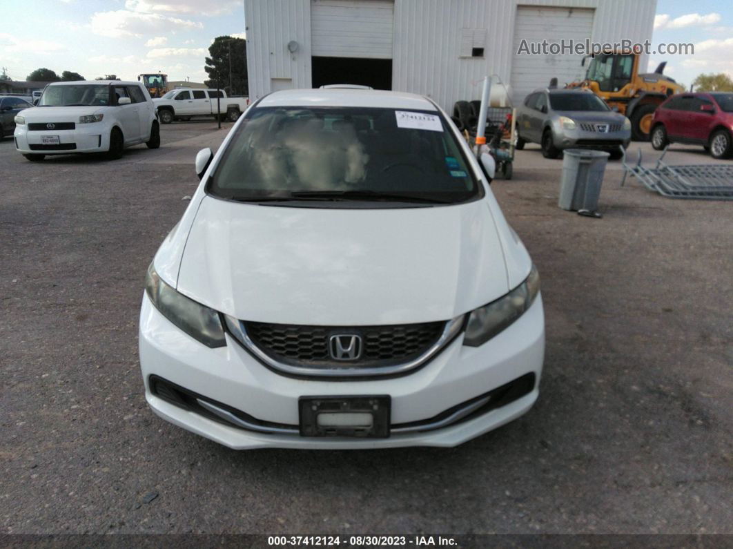 2014 Honda Civic Sedan Lx White vin: 19XFB2F51EE012028