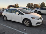 2014 Honda Civic Lx White vin: 19XFB2F51EE063545