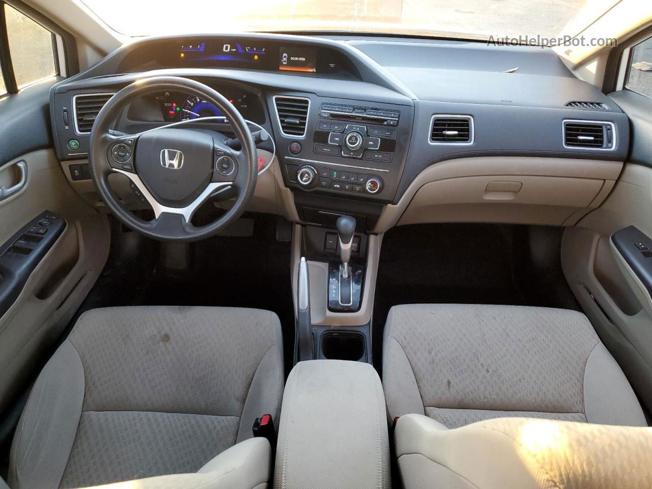 2014 Honda Civic Lx Белый vin: 19XFB2F51EE063545