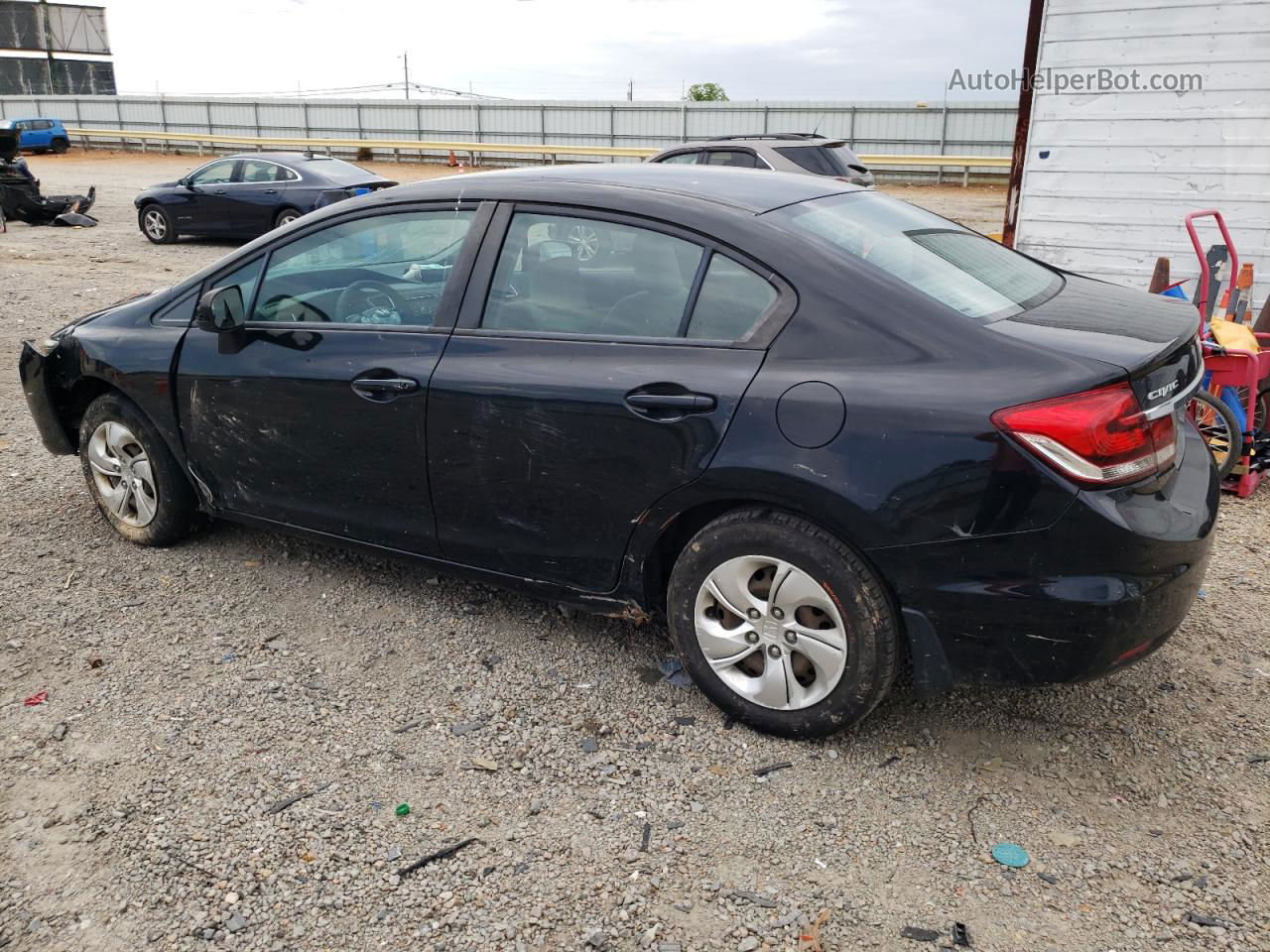 2014 Honda Civic Lx Black vin: 19XFB2F51EE211127