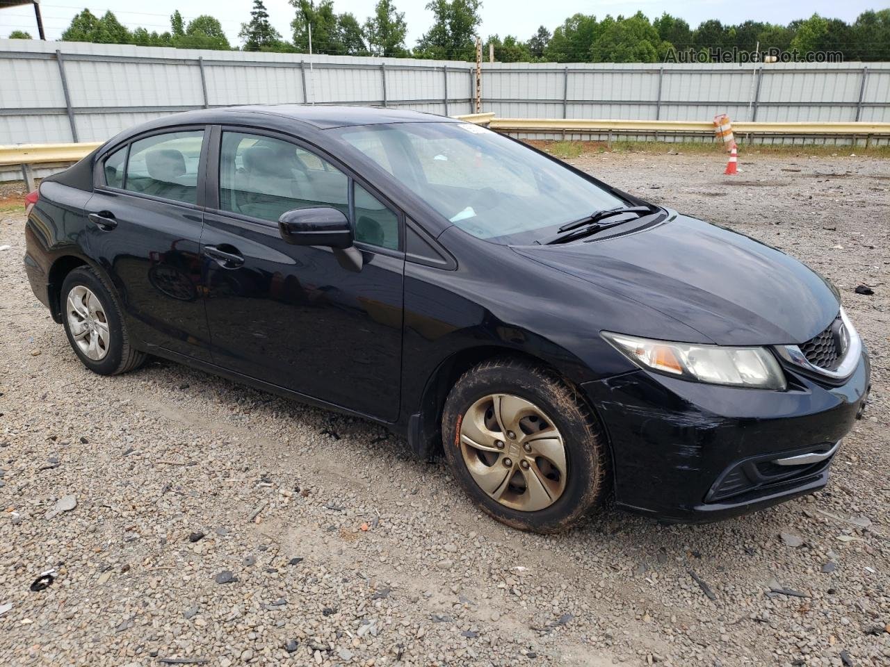 2014 Honda Civic Lx Black vin: 19XFB2F51EE211127