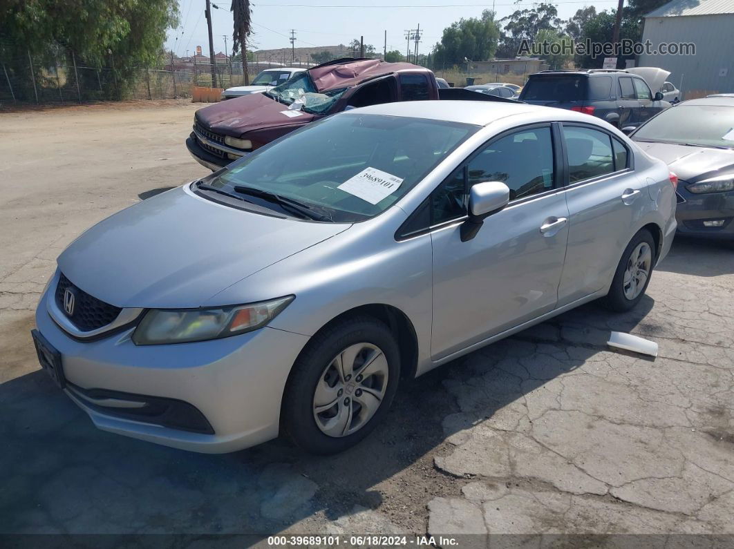 2014 Honda Civic Lx Silver vin: 19XFB2F51EE212553