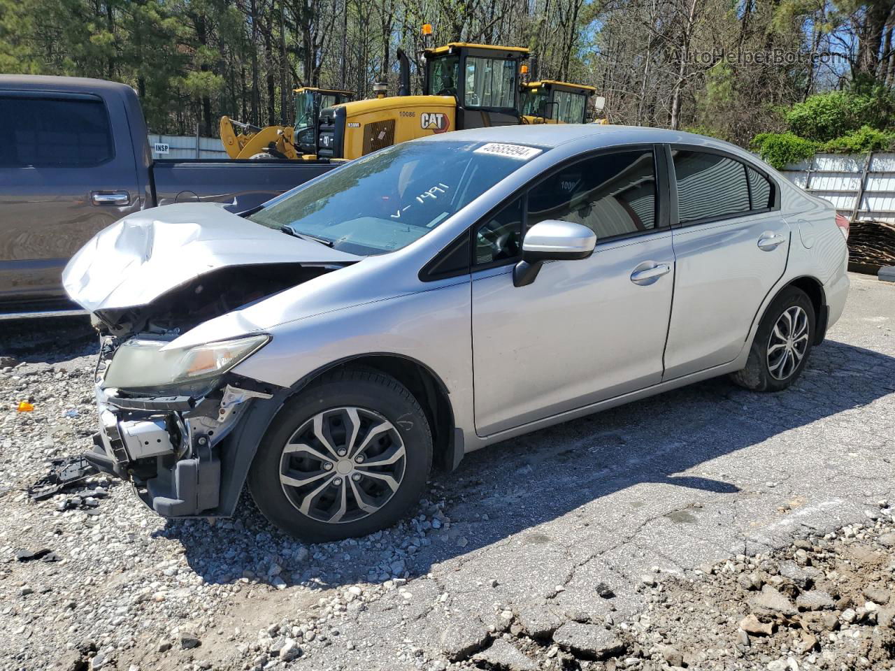 2014 Honda Civic Lx Silver vin: 19XFB2F51EE231491