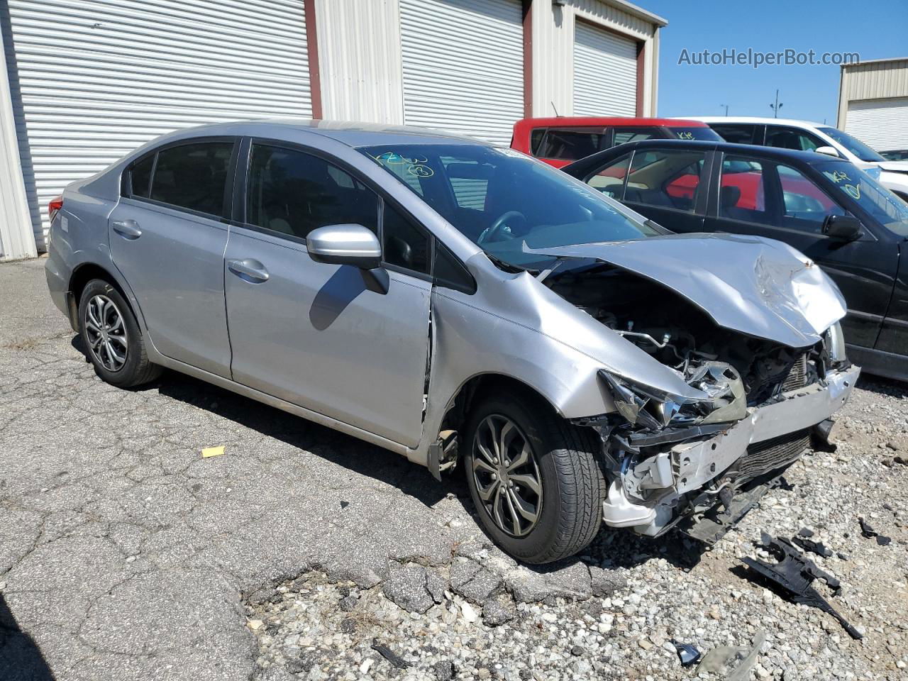 2014 Honda Civic Lx Silver vin: 19XFB2F51EE231491