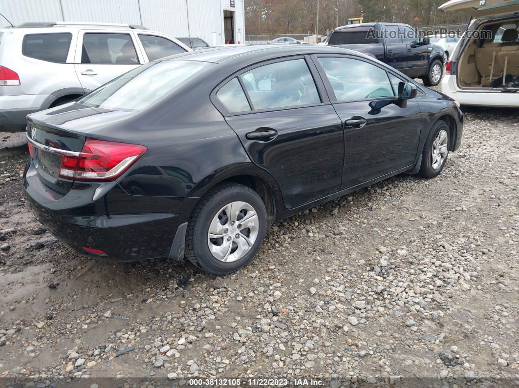 2014 Honda Civic Lx Black vin: 19XFB2F51EE241826