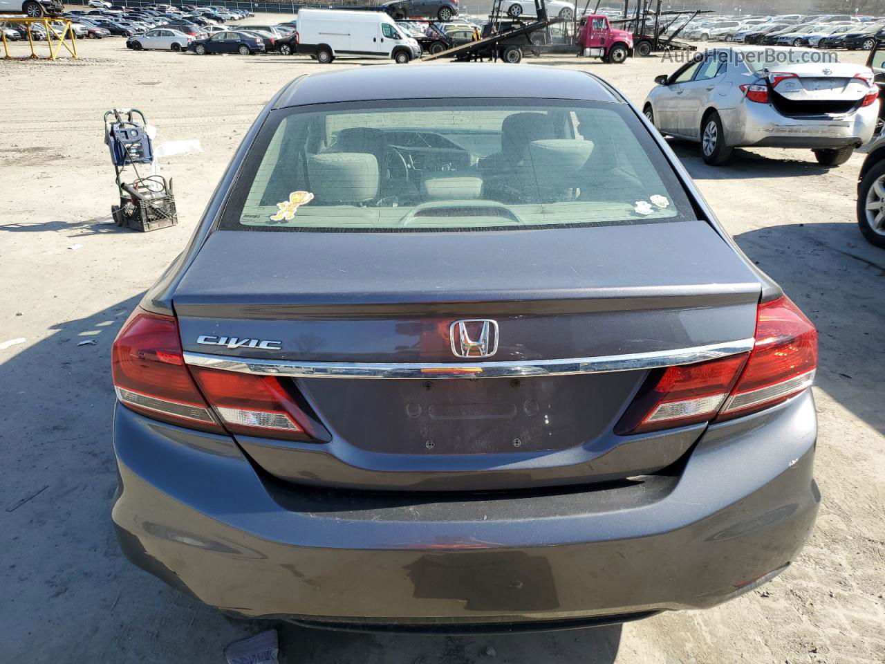 2014 Honda Civic Lx Gray vin: 19XFB2F51EE253961