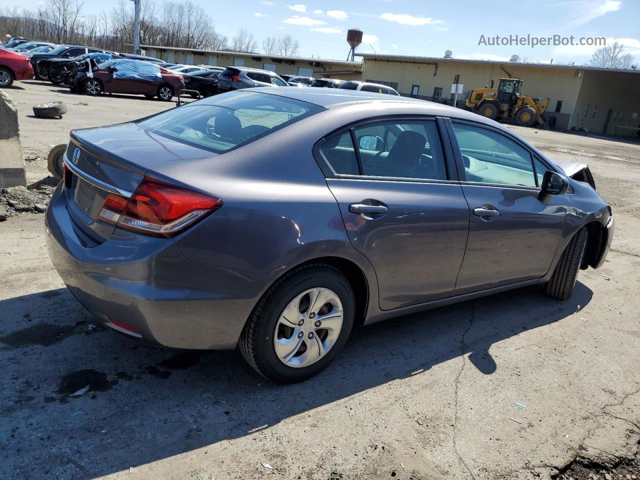 2014 Honda Civic Lx Gray vin: 19XFB2F51EE258528