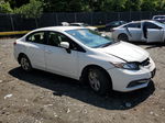 2015 Honda Civic Lx White vin: 19XFB2F51FE033687