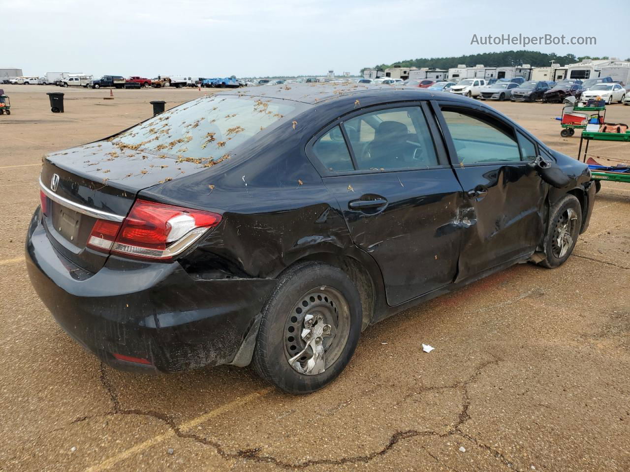 2015 Honda Civic Lx Black vin: 19XFB2F51FE090438