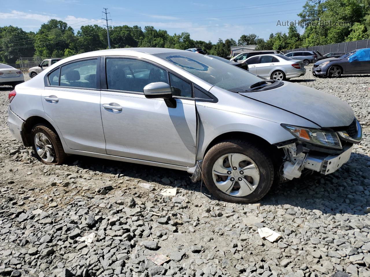 2015 Honda Civic Lx Silver vin: 19XFB2F51FE111174