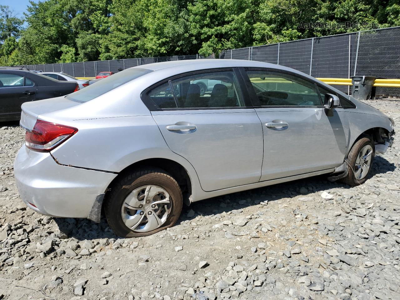 2015 Honda Civic Lx Silver vin: 19XFB2F51FE111174