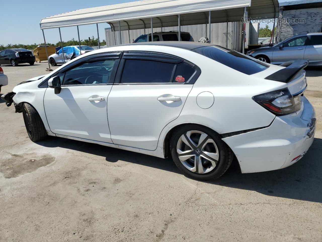 2015 Honda Civic Lx White vin: 19XFB2F51FE226227