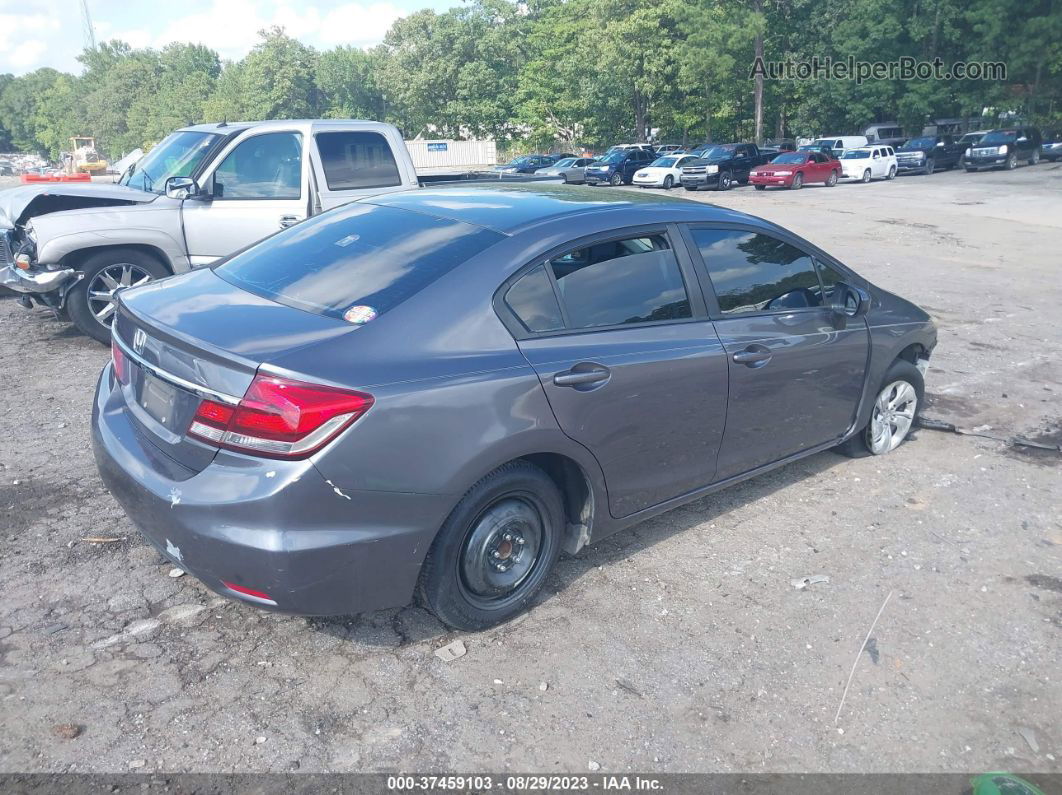 2015 Honda Civic Lx Gray vin: 19XFB2F51FE257686