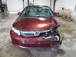 2012 Honda Civic Lx Burgundy vin: 19XFB2F52CE047576