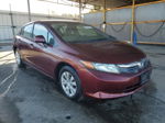 2012 Honda Civic Lx Темно-бордовый vin: 19XFB2F52CE079458