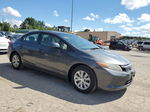 2012 Honda Civic Lx Gray vin: 19XFB2F52CE084644