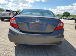 2012 Honda Civic Lx Gray vin: 19XFB2F52CE084644