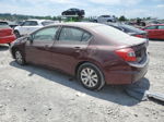 2012 Honda Civic Lx Бордовый vin: 19XFB2F52CE095014