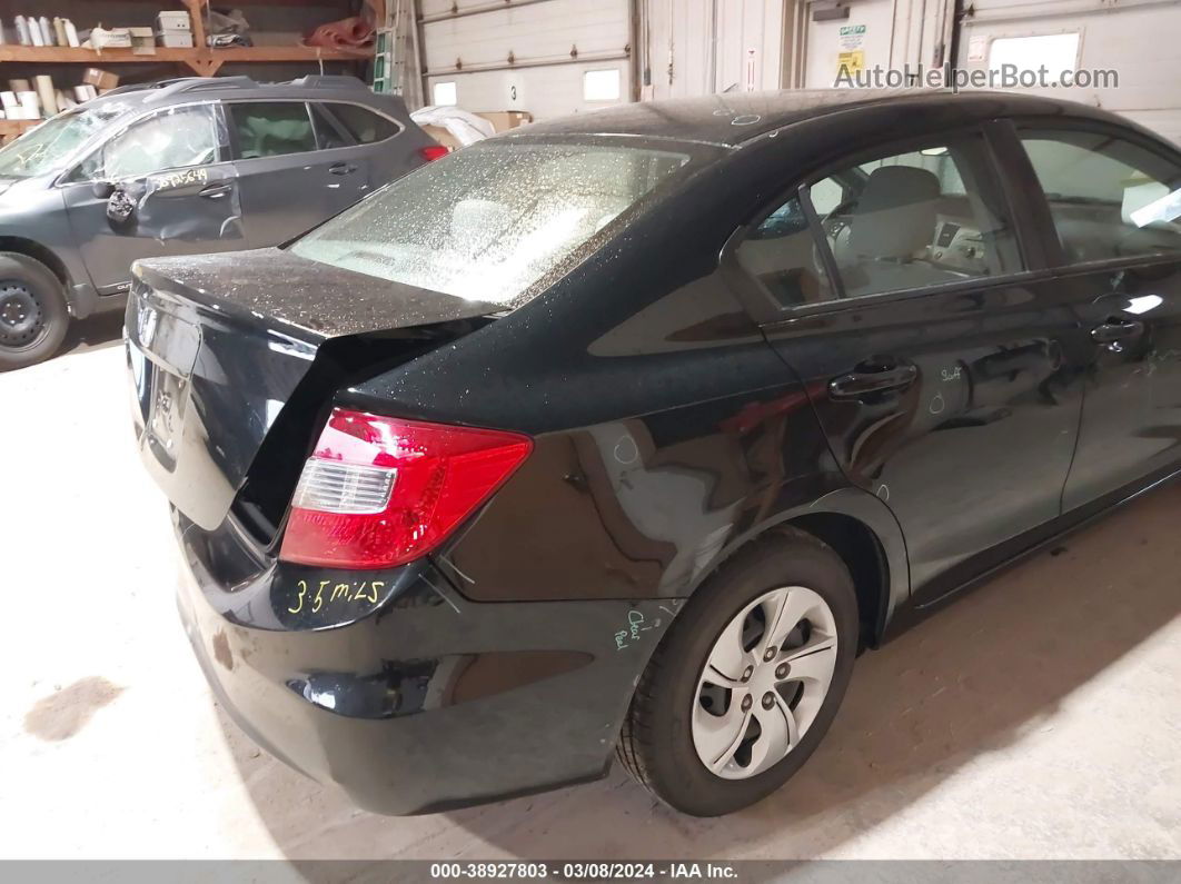 2012 Honda Civic Lx Черный vin: 19XFB2F52CE307975