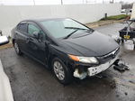 2012 Honda Civic Lx Black vin: 19XFB2F52CE313792