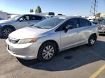 2012 Honda Civic Lx Silver vin: 19XFB2F52CE335694