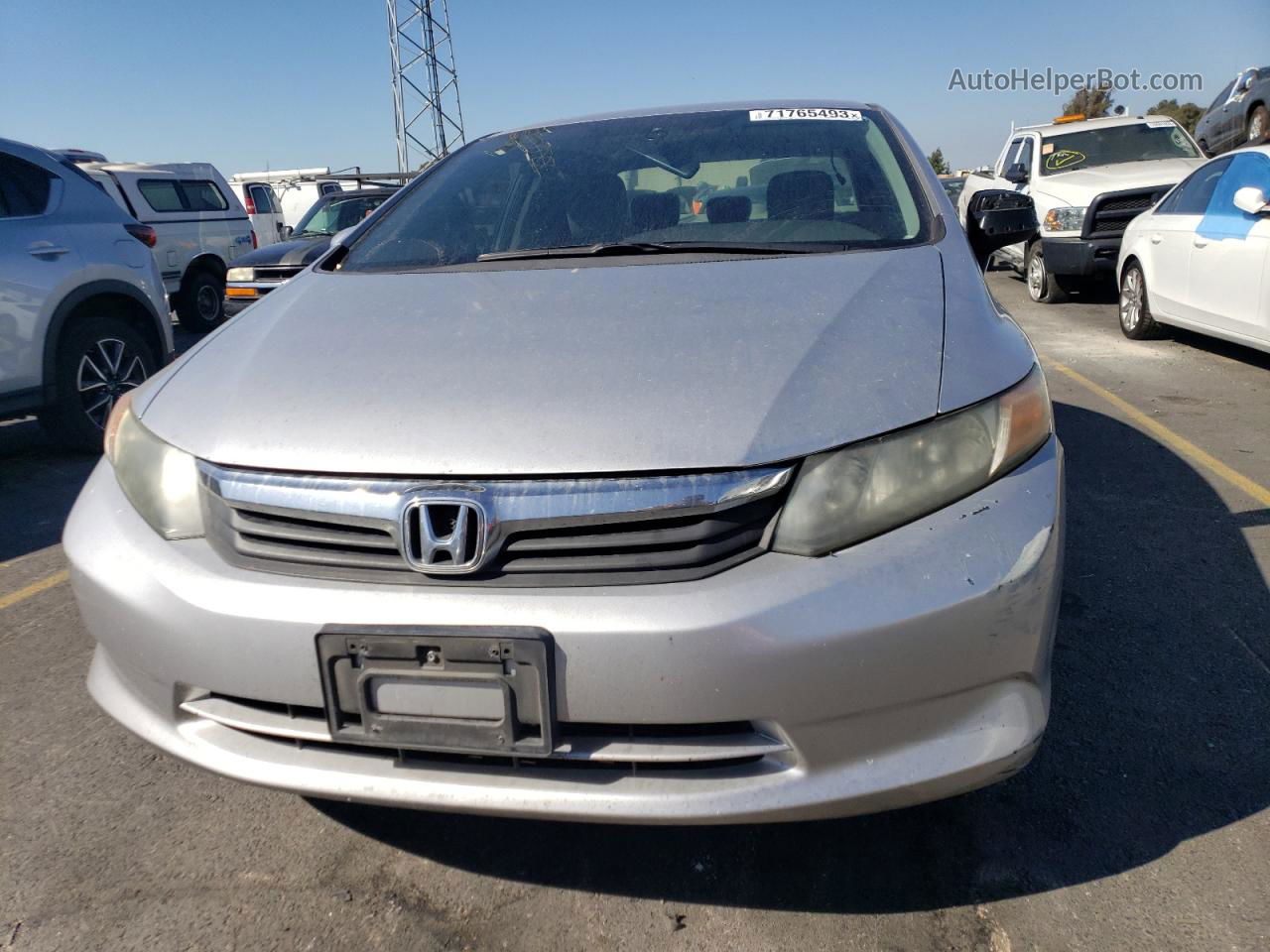 2012 Honda Civic Lx Silver vin: 19XFB2F52CE335694